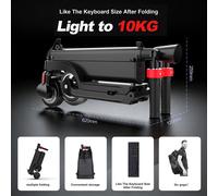Patinete eléctrico plegable HX X6 con mochila, 350W, 7.5AH, 36V, 25KM/H, ruedas de 5.5 pulgadas, para adultos y niños. 250W 5.0AH