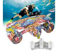 Patinete eléctrico subacuático, scooter marino con motores duales, ajuste de velocidad de hasta 1,8 m/S, soporte de cámara de acción para aventuras en piscina y mar