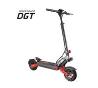 Patinete eléctrico Zwheel ZWolf 500W Autonomía 50km Ruedas 10" Off Road Doble suspensión Gris-rojo