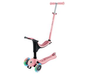 Patinete Evolutivo Globber GO·UP SPORTY LUCES Rosa Pastel
