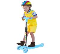 Patinete Infantil - Plegable para Niños | Scooter de Ruedas con LED Parpadeante para Niños y Niñas de 2 a 8 Años, Principiantes para Viajes, Transporte, Acampada, Hogar y Exteriores