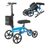 Patinete médico ajustable plegable con pierna orientable y bolsa frontal 9251B