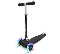 Patinete One de fun pro - El Patinete Seguro Premium para niños, con LED en Las Ruedas, Plegable, a Partir de 2 años (Patinete), certificación TÜV, Azul