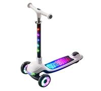 Patinete para niños, plegable, ligero, diseño de 3 ruedas con 4 alturas de manillar ajustables y frenos todo incluido, perfecto para edades de 2 a 8 años (rosa)