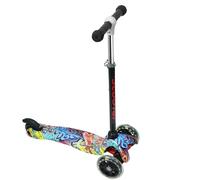 Patinete Plegable con 2 ruedas para niños de 3 a 8 años, patinete ajustable para niña, niño 3+, carga máx. 50 kg. Rueda intermitente (B)