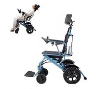 Patinete plegable eléctrico para silla de ruedas, inteligente, totalmente automático, ligero, diseño de cuatro ruedas, reclinable para ancianos y discapacitados