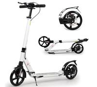 Patinete Plegable para niños de 8 a 12 años, Ruedas Grandes de 200 mm para Adultos con Frenos de Disco, patinetes para Adultos con Correa de Transporte y Altura Ajustable para Adolescentes de 11 a 15