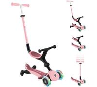 Patinete scooter Globber Go-Up Active Lights 360 3 ruedas Rosa neón