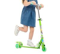 Patinetes Infantiles,2 Ruedas con Luces LED,Patinete Plegable de 2 Ruedas - para Deportes Al Aire Libre Paseo Parque Viajes Camping Cumpleaños Vacaciones Chicos Y Adolescentes De 3 A 10 Años
