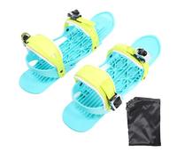 Patinillos de Mini esquía Patinadores de Nieve Ajustables portátiles Skiboard Dry Dry Experience de Invierno Nylon Black (Gran tamaño)