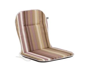 Patio Cojín para Silla con Respaldo bajo, 80 x 43 cm, diseño de Rayas, Multicolor