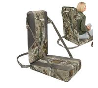 Patio Cushions, Folding Outdoor Chair Pads, Portable Camping Seat Mat with Backrest for Hunting, Trees, Beach, Stadium, Backpacking, Hiking, Birdwatching, Picnic, Fishing, Travel