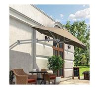 Patio Garden Parasols Umbrella Awnings Portable Parasols Wall-Mounted Aluminium Patio Umbrella - Outdoor Garden Balcony