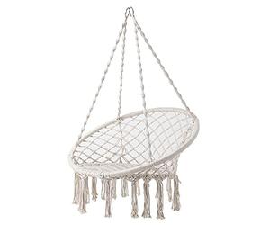 PATIO Hamaca Hamaca Exterior Interior Estilo Boho Sólido Cordones Crudo