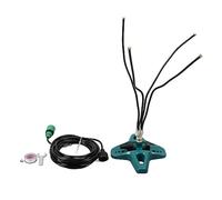 Patio misting Line, 8 Meters US Thread Garden Hose Cooling System | Enfriador portátil exterior base independiente manguera flexible boquillas latón fácil montaje jardín barbacoa piscina
