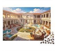 Patio Romano Antiguo Puzzle de 1000 Piezas Papel Puzzle para Adultos Arquitectura Clásica Relajación Decoración Regalo 38x26cm/1000pcs