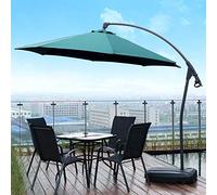 Patio Umbrella, 10Ft Cantilever Type Garden Umbrella, Sunshade Waterproof/Cross Base/Hand / 50.6mm Main Pole
