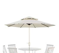 Patio Umbrella Canopy, Awning Parts, 103,29 pulgadas de doble capa Insight Design, Sturdy Tool with Balance, Parasol Accessory for Backyard Garden Pool Lawn Deck, Home Accessories for Porch and Beach