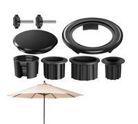 Patio Umbrella Holder, Balcony Umbrella Mount, 4.72x3.15x2.36 inch Outdoor Mounted Part, Lightweight and Easy to Install, Sunshade Stand Attachment for Balconies, Gardens, Terraces