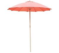 Patio Umbrella Pink Beach Metal Sun Umbrella, Portable Outdoor Garden Sunscreen Umbrella for Lawn Patio Deck Outside, Non-Fading and Height Adjustable
