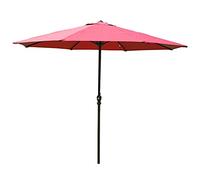 Patio Umbrella Round Center Pillar Sun Shade Umbrella, Outdoor Patio Umbrella with Detachable Washing Polyester Umbrella Cloth, for Commercial Street Restaurant Picnic