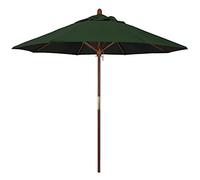 Patio Umbrella Solid Wood Patio Umbrella Outdoor, Non-Fading Sun Shade Round Market Umbrella for Garden Lawn Backyard, Sturdy & Stable
