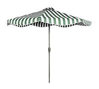 Patio Umbrella Striped, Hand Crank, Outdoor Parasols, Beach Umbrella Market Umbrella Table Umbrella, No Base UV Protection Sun Protection