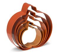 Patisse 02034 - Juego de moldes para galletas (5 piezas, acero inoxidable), diseño de calabaza, multicolor