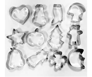 Patisse 13905 - Juego de 12 emporte-Pieces/Cortapastas Redondo Acero Inoxidable 4,5 x 1,5 cm