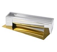 patisse 13920, Molde para Troncos navideños, Canal Redondo con Inserto, Acero Inoxidable, 30x8x(h) 6,5cm