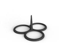 PATISSE 19232 Molde para 3 BLINIS Silicone Platino