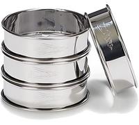 Pâtisse 2141 - Set 4 Aros Tarta INOX 18/8, 0,30mm, 8 x 2½cm