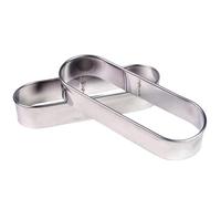 patisse Set de 2 moldes para Pan de Jengibre, Acero Inoxidable