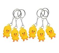 Patito Amarillo Keychain Llavero,20 piezas Llavero de patos amarillos 3D regalos unisex,llaveros de pato pequeño recuerdos de fiesta recompensas para estudiantes