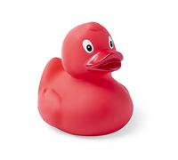Patito de Goma baño. Patitos de Goma. Patito Coche. Resistentes al Agua y la Suciedad, Ideales para el baño del bebé, A Partir de 6 Meses. Certificado UE. (Patito Rojo)
