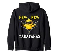 Patito Loco - Pollito Divertido con Revólver Sudadera con Capucha