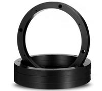 PATKAW 2 Pares de Anillos Adaptadores para Altavoz de Coche de 6,5 Pulgadas, Espaciadores Abs Aplicables para Audio Automotriz, Accesorios de Montaje sin Cortes para Vehículos y Camiones