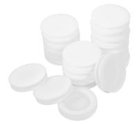 PATKAW 20 Tapones Redondos de Pvc para Caja de Ahorro, Color Blanco, Fáciles de Usar y Ligeros, Gran Capacidad, Ideales para Diversas Ocasiones