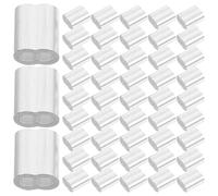 PATKAW 200 Piezas de Abrazaderas para Cable de Acero Diseño de Doble Casquillo de Aluminio, Fáciles de Usar y Resistentes para Cuerdas y Correas de Perro