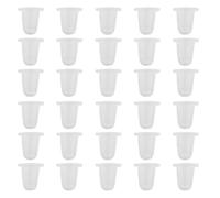 PATKAW 200 Vasos de Silicona Flexibles Blancos para Maquillaje y Tatuaje, Reutilizables y Seguros, Material Blando y Sanitario para Uso Profesional
