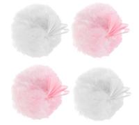 PATKAW 4 Borlas de Maquillaje Suaves de Algodón Forma de Bola Difusa, Compactas y Portátiles para Uso en Casa o Tienda, Ideales para Aplicar Polvo y Rubor Estilo Varios estilos