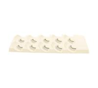 PATKAW 5 Pares de Tiras de Pestañas de Práctica de Fibra Química Negras para Principiantes, Fáciles de Almacenar y Transportar, Ideales para Entrenamiento de Extensión de Pestañas