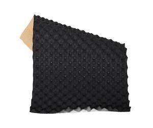 PATKAW Alfombrilla Insonorizante para Automóvil 50x80 Cm de Espuma Antirruido Autoadhesiva, Lámina Amortiguadora de Vibraciones para Capó y Puertas, Aislamiento Acústico y Térmico