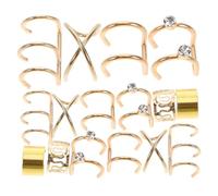PATKAW Anillos Pelo y Pinzas Cabello en Aleación de Zinc, Accesorios para Trenzas Que Aportan Textura y Dimensión, Perfectos para Mujeres Peinados Intrincados