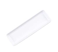 PATKAW Bandeja de Cerámica white Alargada para Sushi y Aperitivos, Resistente, para Uso en Restaurantes y Eventos Familiares