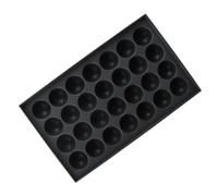 PATKAW Bandeja para Hornear de Aluminio 28 Agujeros para Albóndigas de Pulpo y Huevos de Codorniz, Molde para Takoyaki, Sartén Ligera y Resistente para Cocina y Parrilla