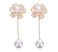 PATKAW Broches Dorados de Flor para Mujer, Aleación Superficie Brillante, 2 Piezas, Diseño Elegante Que Previene Miradas, Adecuado para Vestidos y Chaquetas