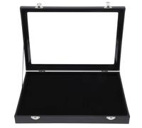 PATKAW Caja de Madera para Exhibir Broches y Medallas, Vitrina Organizadora de Accesorios para Escritorio, Tamaño 35x24 Cm, Almacenamiento Práctico para Hogar y Oficina