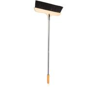 PATKAW Escoba de Madera Cerdas Suaves de Crin de Caballo, Resistente al Óxido y Multifuncional para Limpiar Azulejos y Alfombras Hogar