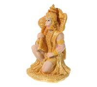 PATKAW Escultura de Resina Hanuman Decorativa y Vívida para Decoración del Hogar y Escritorio, Estatua Hindú Adecuado para Ambiente Espiritual y Ornamental